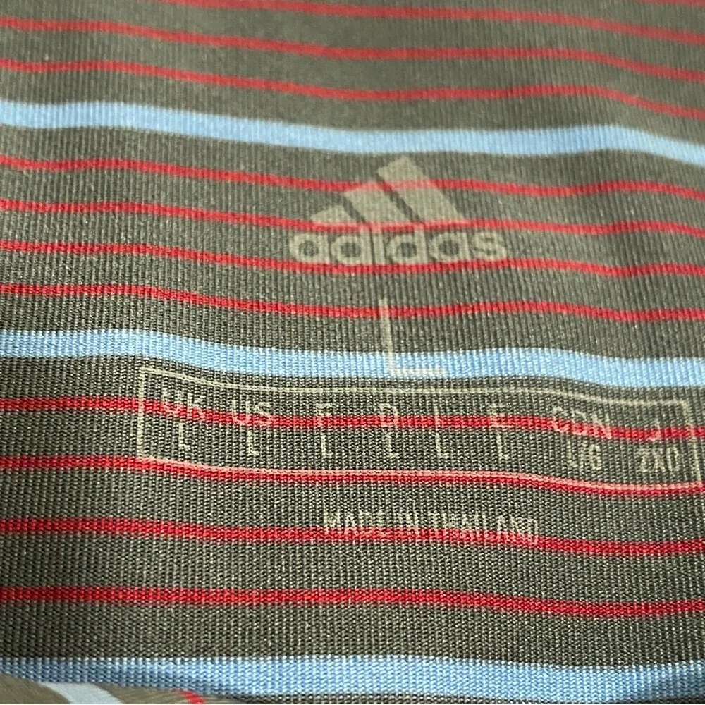 Adidas Men’s Stripped Golf Course Short Sleeve Golf Course Polo Golf Shirt - L